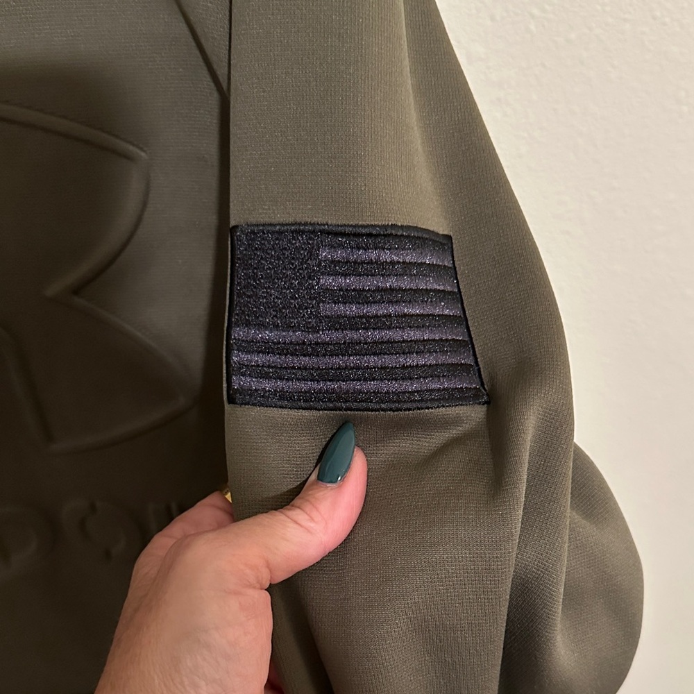 Under Armour Dark Green Freedom Hoodie - Picture 2 of 3
